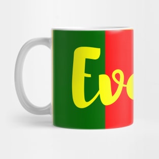 Evora City in Portuguese Flag Colors Mug